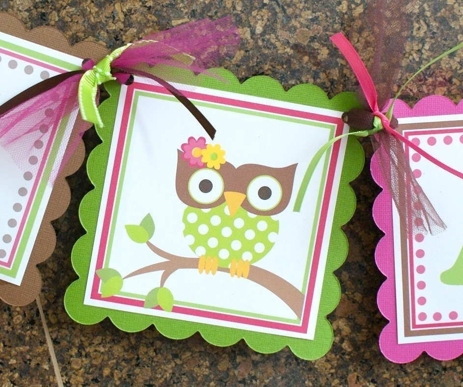 Owl, High Chair Banner Il_570xn
