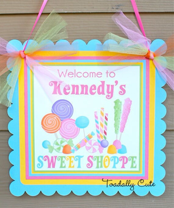 Sweet Shoppe, Door Sign, personalized Il_570xn