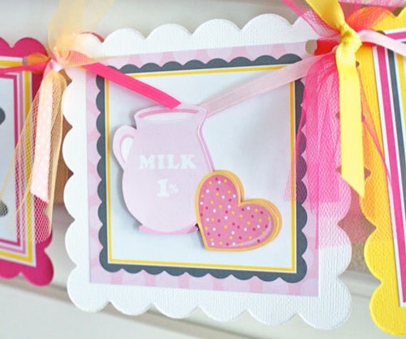 NEW - Milk & Sugar Cookies, High Chair Banner Il_570xn