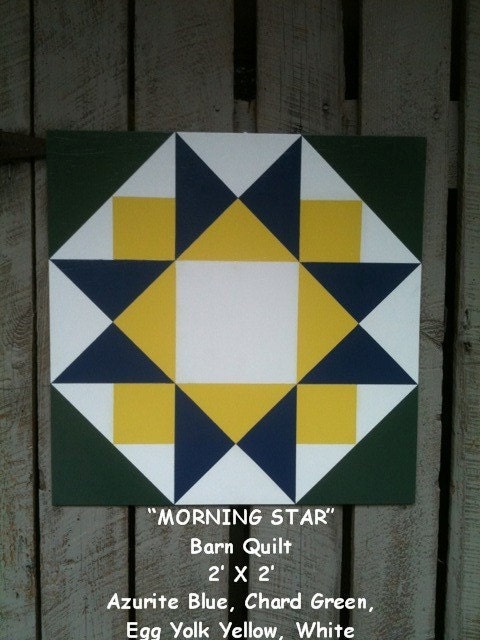 Items Similar To Barn Quilt Morning Star Pattern On Etsy