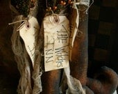 Primitive Halloween Witches Boot Stocking