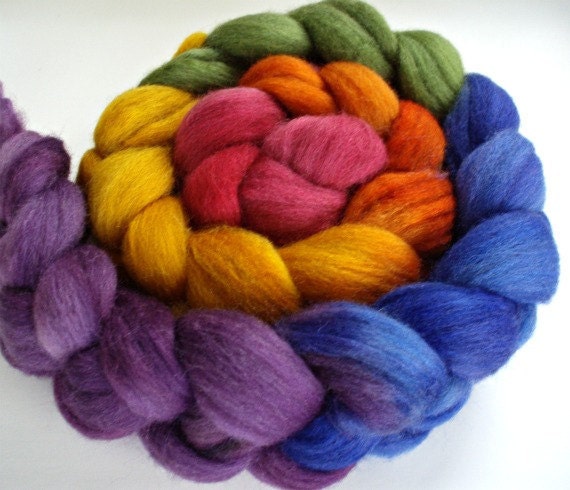RESERVED BFL/Silk 4 Oz. Rainbow Gradient