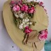 Vintage Picture Hat Velvet Flowers - Mme. Polswolsky