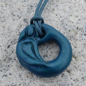 Ceramic Mermaid Pendant