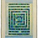 Art Quilt, Original, Hand Quilted, The Rainy Garden Window
