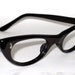 Vintage 50s Cat Eye Glasses. Plum color. New Old Stock