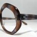 Vintage 60s Mod Eyeglasses Frames. Brown and Purple