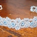 Hand Beaded Something Blue Wedding bracelet