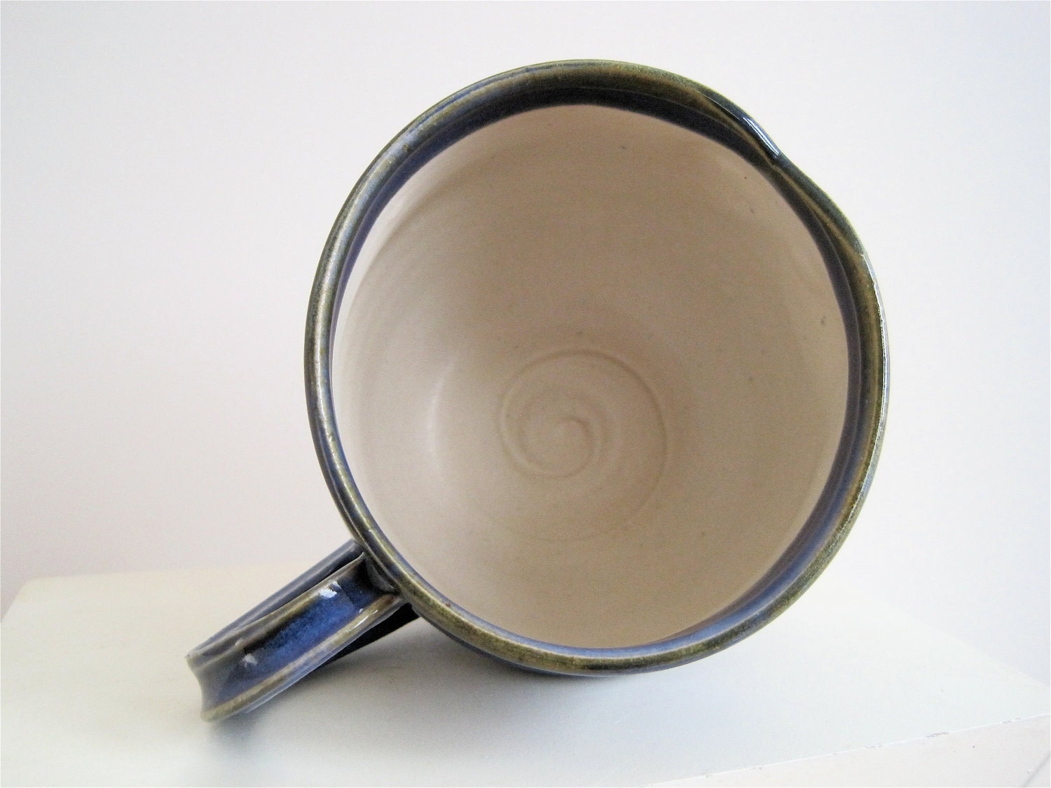 Hooter Owl Mug (Wilder) In Bright Blue Handmade Stoneware
