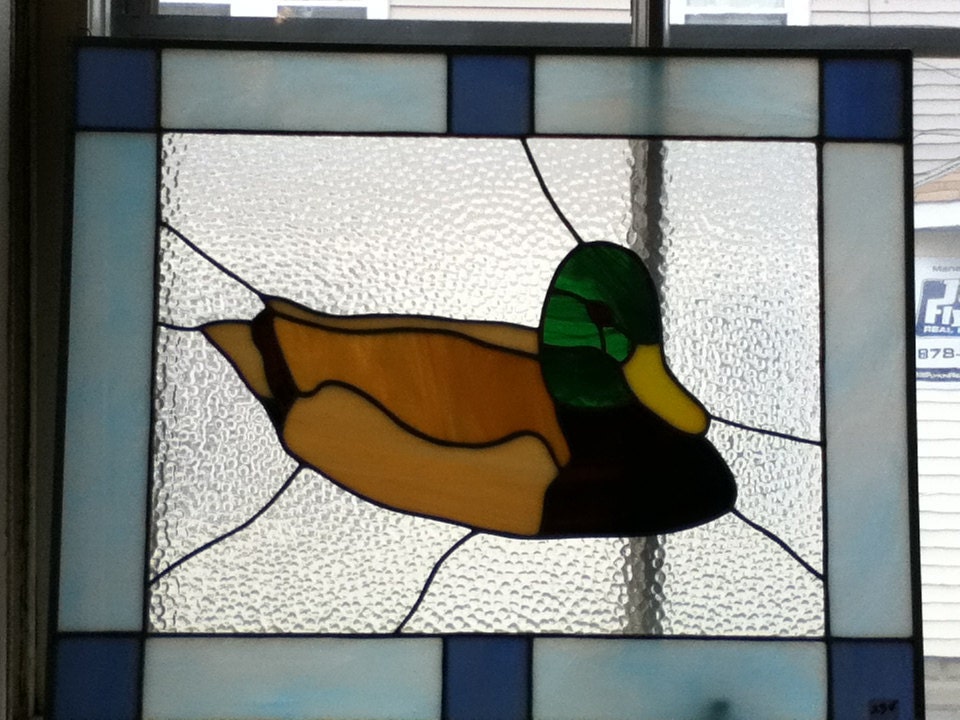 Stained Glass Mallard Duck