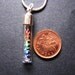 Miniature Origami Cranes Necklace - Rainbow - Origami Jewelry