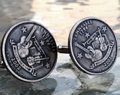 Tennessee State Quarter Cufflinks cuff links jewelry by Custom Coin Rings
