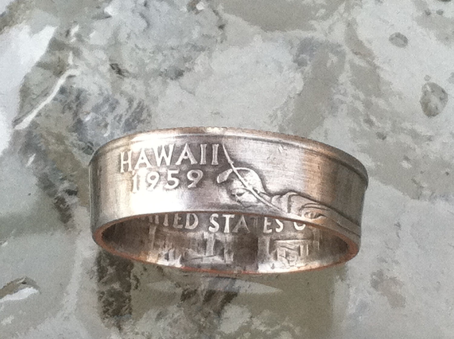 Hawaii State Quarter You pick size Jewelry by Custom Coin Rings