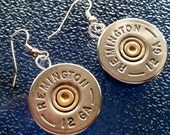 Remington 12 GA Bullet Shot Gun Shell Earrings  Jewelry FREE SHIPPING--By Custom Coin Rings