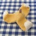 Norwood Monkey and Bananas cute toy animal knitting patterns by Amanda Berry with instant download