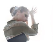 Beige okapi shrug, Paris fashion, modern
