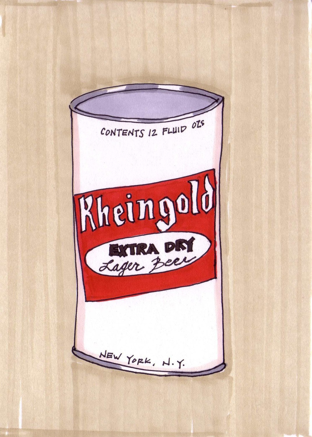 Rheingold-Original Framed 5x7 inch Illustration