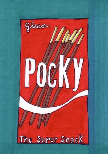 Pocky-5x7 inch Print from Original Illustration