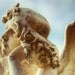 Someone To Watch Over Me 8x12 : angel photo art nouveau statue sculpture cemetery photography warm gold aqua home decor fine art print