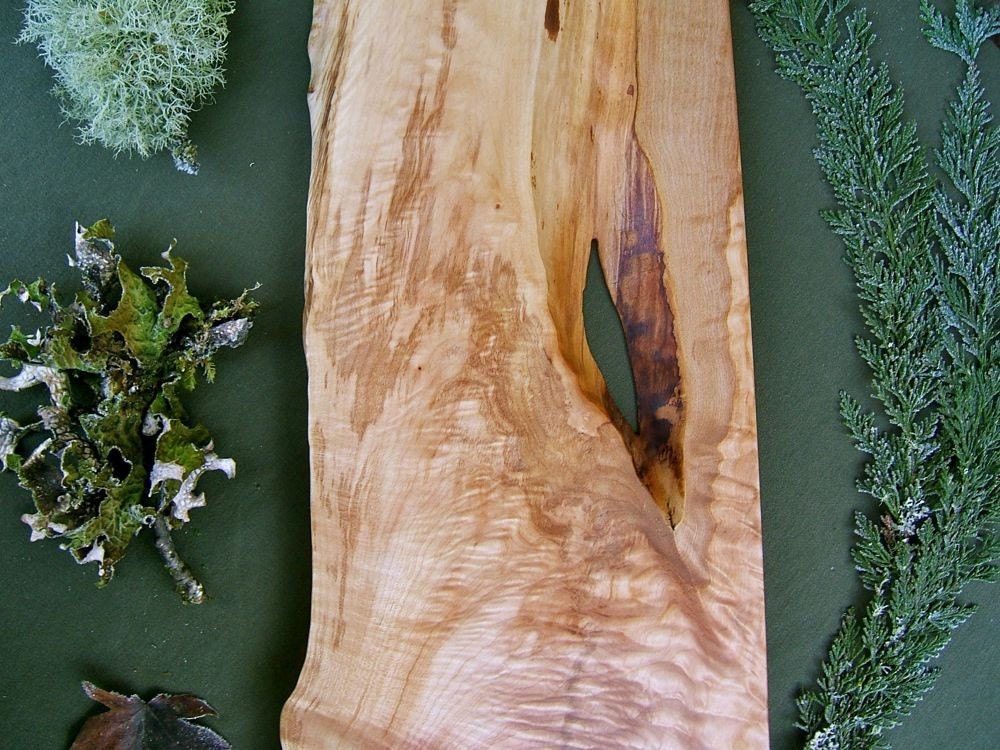 Natural Edge Salvaged Maple Serving Tray 18