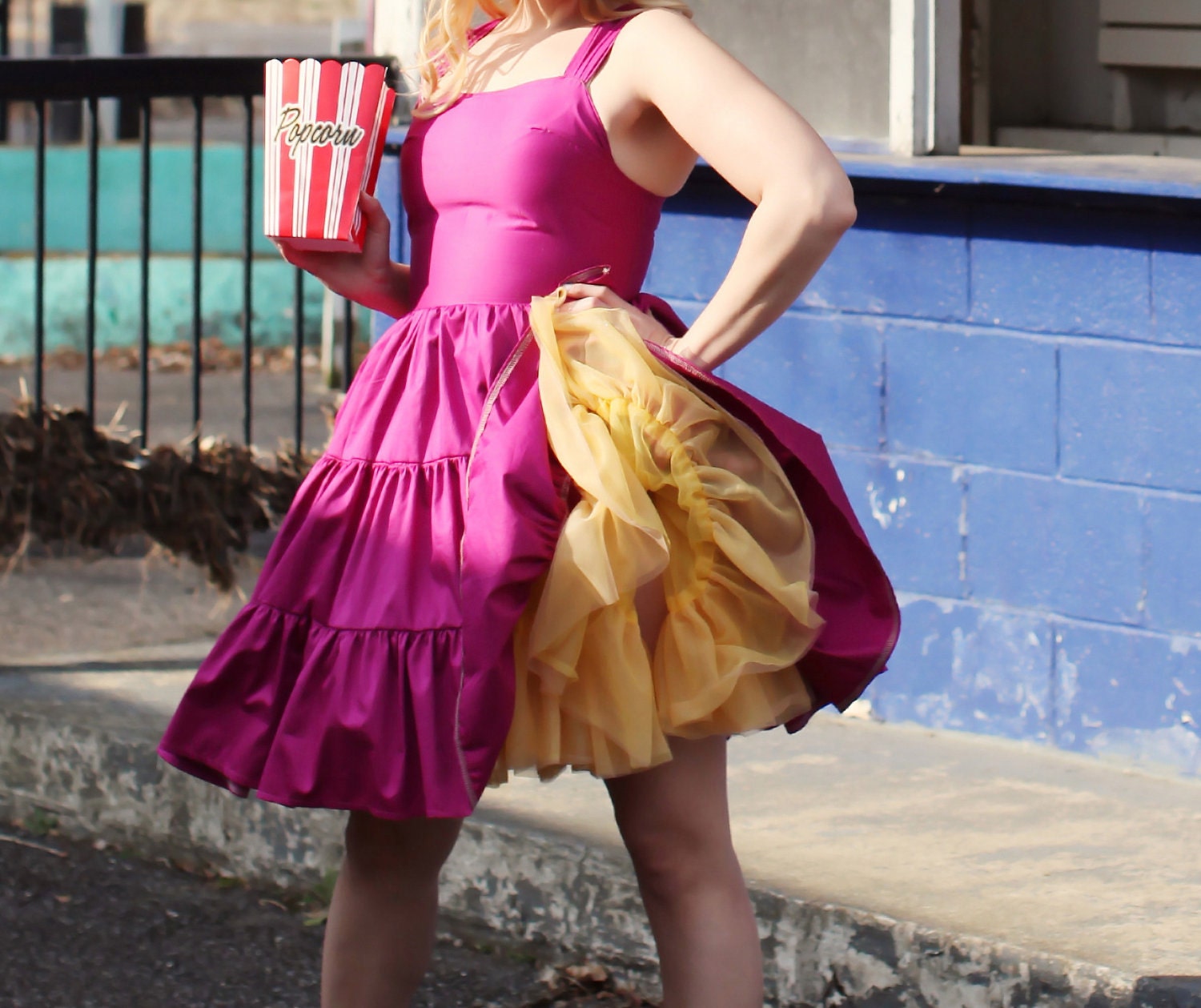 SAMPLE SALE - Golden Two-Tone Chiffon Crinoline - 22" long