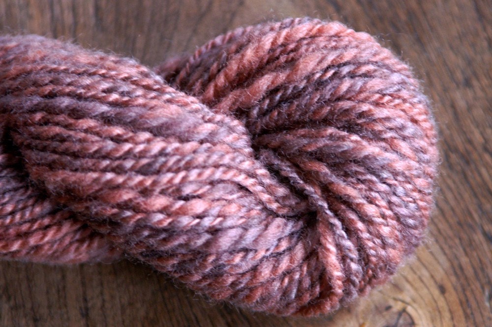 SPECTRAL SKY Handspun Hand-dyed Wool Yarn - 90yds