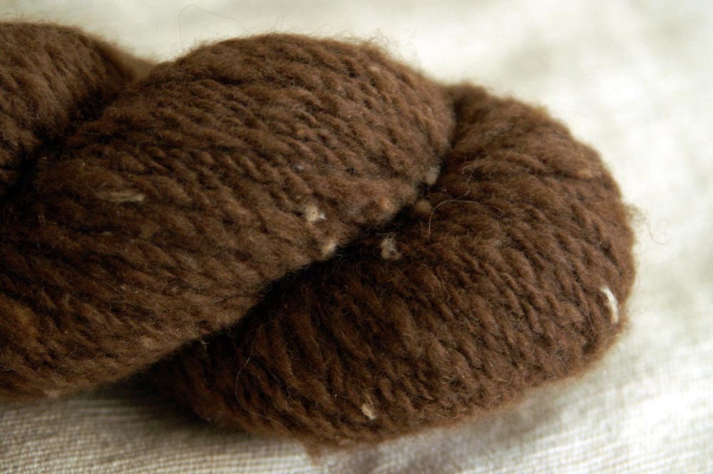 HAZELNUT Handspun All-Natural Shetland Yarn - 590 yds