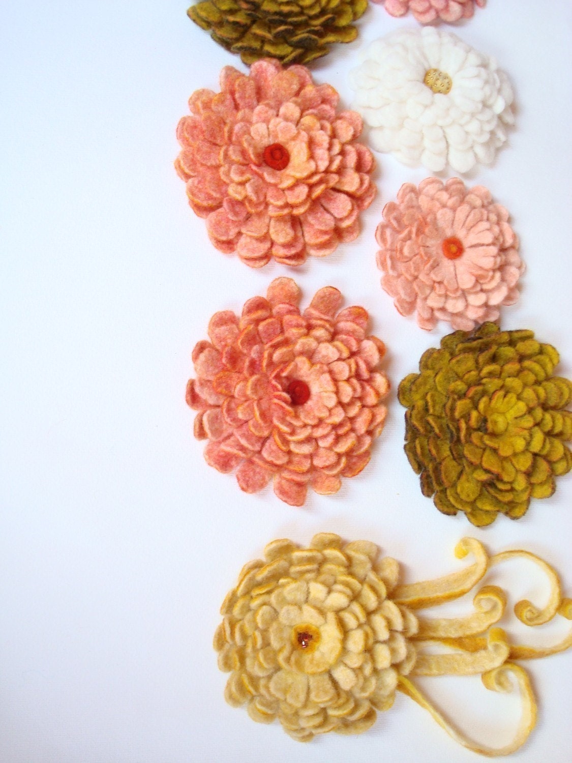 PDF Tutorial Felted wool flower in English