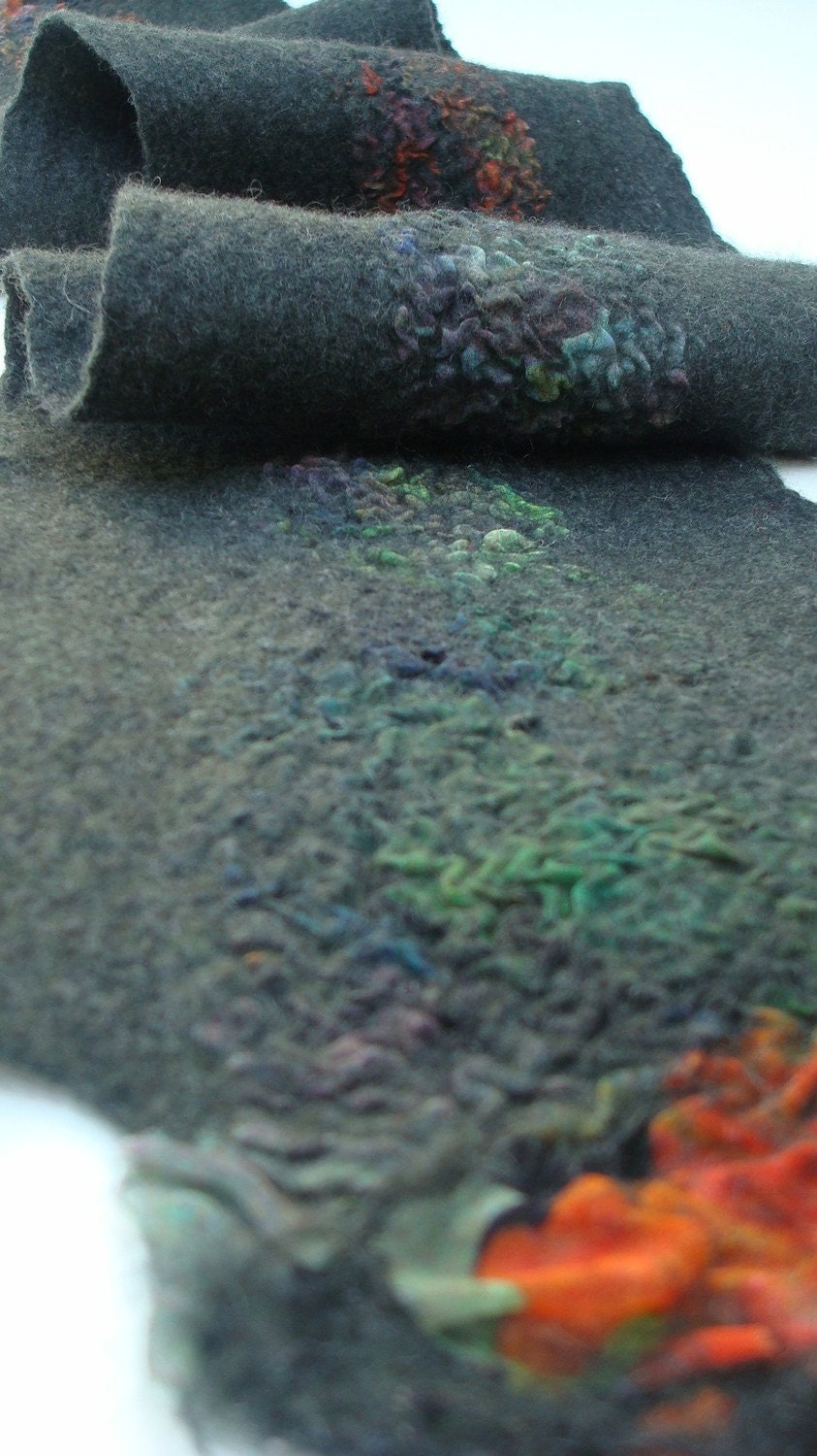 PDF Tutorial Felted wool scarf using Nuno felting technique in English