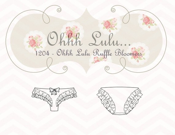 Ohhh Lulu Signature Ruffle Bloomers PDF Sewing Pattern