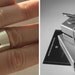TWO HEARTs ONE BEAT. Personalized cardiogram rings for two or one big stacking ring. White mat or black oxidized finish.