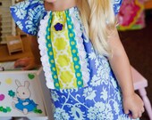 Periwinkle Ruffled Lace Dress - Sizes 6MO - 10
