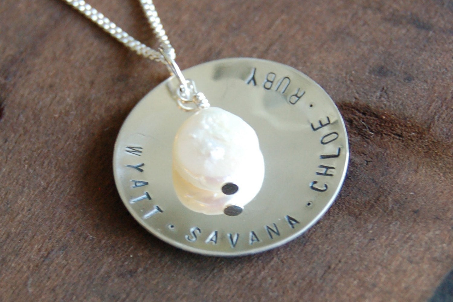 Eternity / Personalized Stamped Necklace
