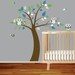 Nursery decal tree with owls birds boy children wall decal sticker