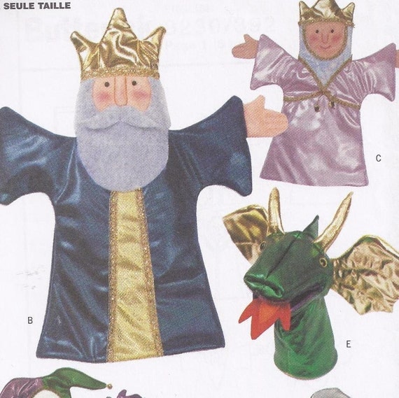 Items similar to NEW Butterick Pattern to make Medieval Puppets - King ...