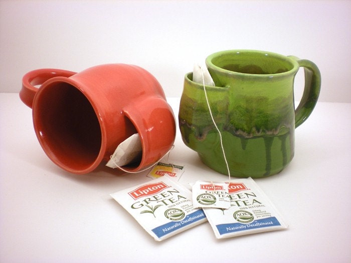 Tea Drinkers Sidekick Mug, Red Cup, Tea Bag Pouch