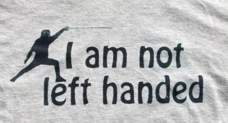 Princess Bride I am not left handed tee tshirt fencing dread pirate roberts westley buttercup