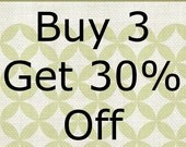 Any 3 PDF Sewing Patterns, get 30% off - By Blissful Patterns