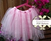 No Sew TUTU PDF Tutorial Pattern  - Ribbons and Tulle to create your own BlissfulPatterns Princess