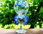 GSU Georgia Southern University Eagles Personalized Name Graduation Class of 2012 College High School Wine Glass