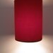 Vintage Velvet Hollywood Regency Red Velvet Hanging Light Lamp Mid Century Modern