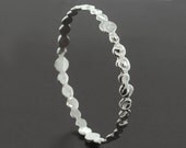 Sterling Silver Watercast Bangle