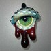 Glass Zombie Evil Eye Pendant