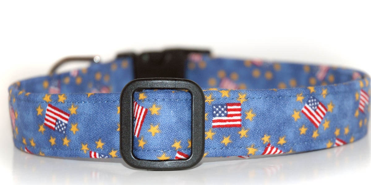 Fourth of July,,, Patriotic Dog Collar