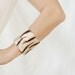 Zebra safari Africa felted cuff bracelet - gift for her