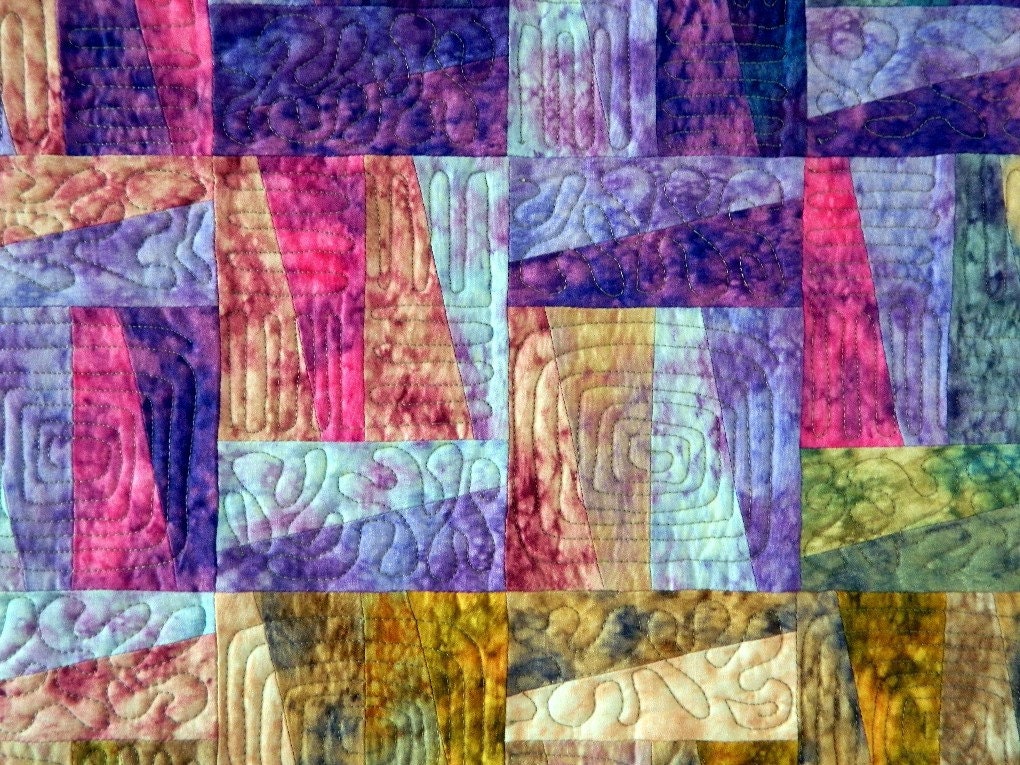 Go With the Flow a Quilted Wall Hanging Color Study