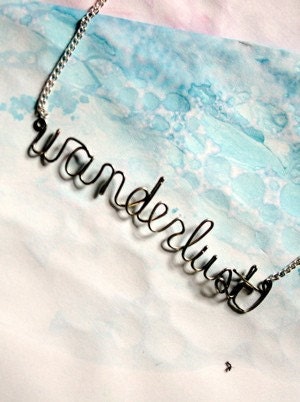 Wanderlust Necklace - Gift for a nomad, traveller, gypsy, free spirited woman