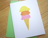 Ice Cream Cone 3 Scoops