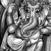 Ganesha (print), Hindu Deity, 11 x 14 inches, pen and ink
