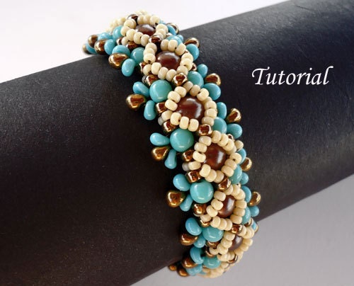 Tutorial Ojo Bracelet - Instant download, beading tutorials PDF